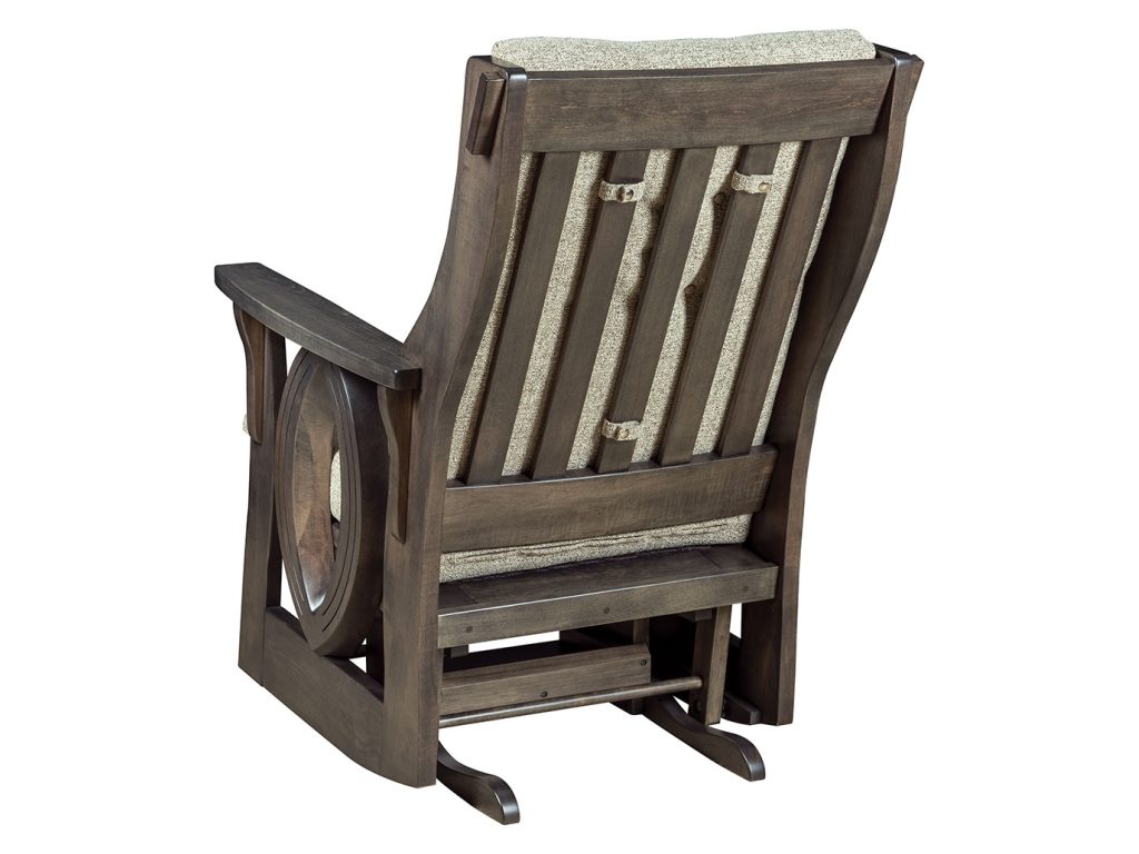 Amish Furniture of NE Sebana Saratoga Regular Glider and Ottoman, alternate view