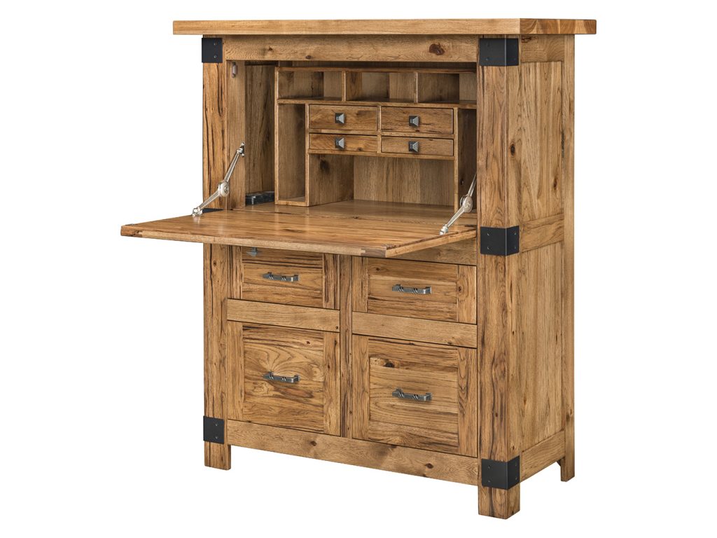 Amish Furniture of NE Teton Secretary Desk, alternate view