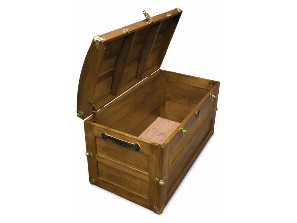 Trunk With Rounded Lid, alternate view