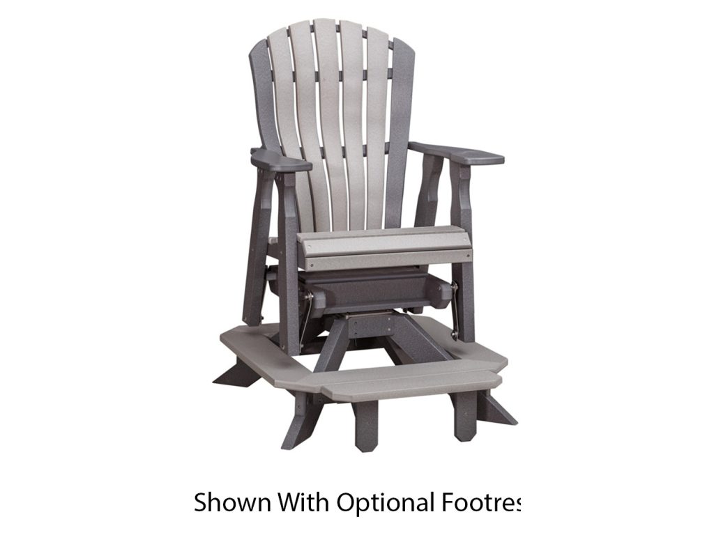 Amish Furniture of NE Bentback Counter Swivel Chair, alternate view