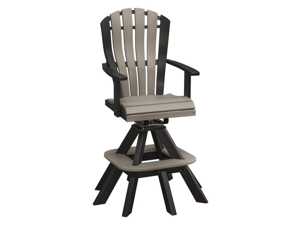 Amish Furniture of NE Bentback Bar Height Swivel Chair With Springs Accessory