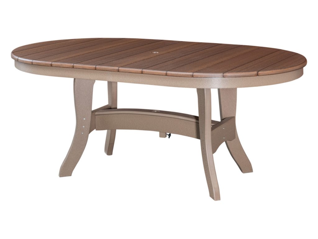 Amish Furniture of NE Oval Dining Table – 44″ x 72″