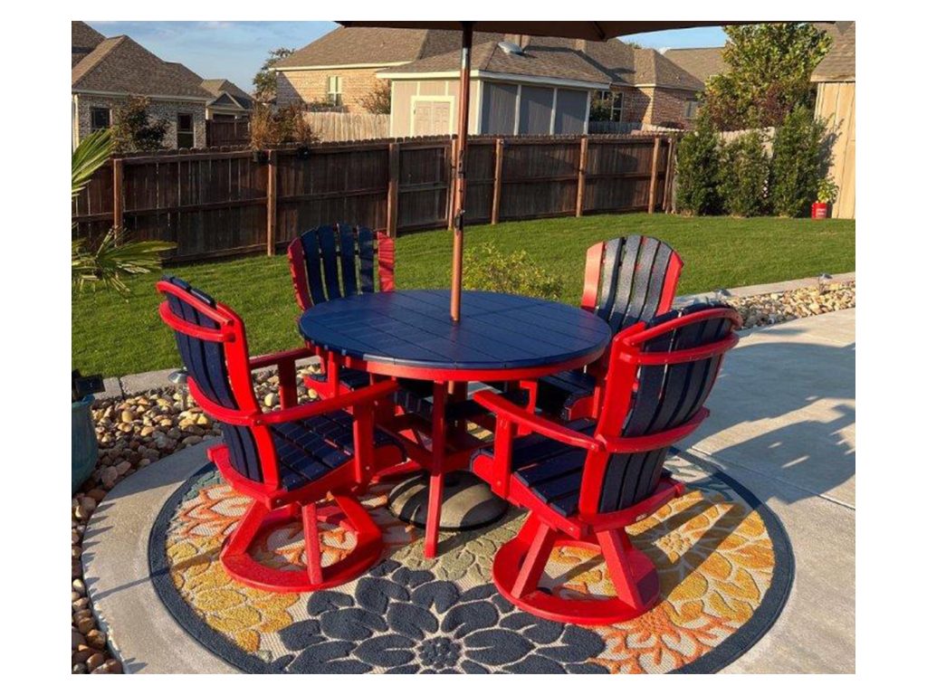 Amish Furniture of NE Bentback Swivel Dining Chair, alternate view
