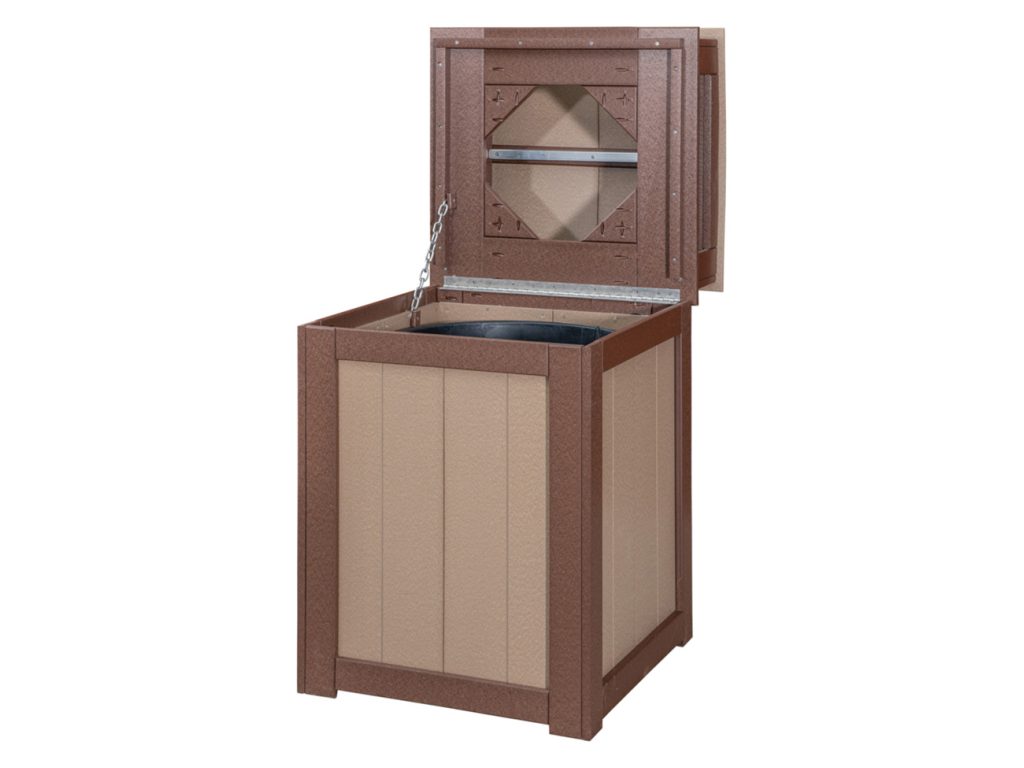 Amish Furniture of NE Trash Bin For 30 Gallon Barrel Accessory, alternate view