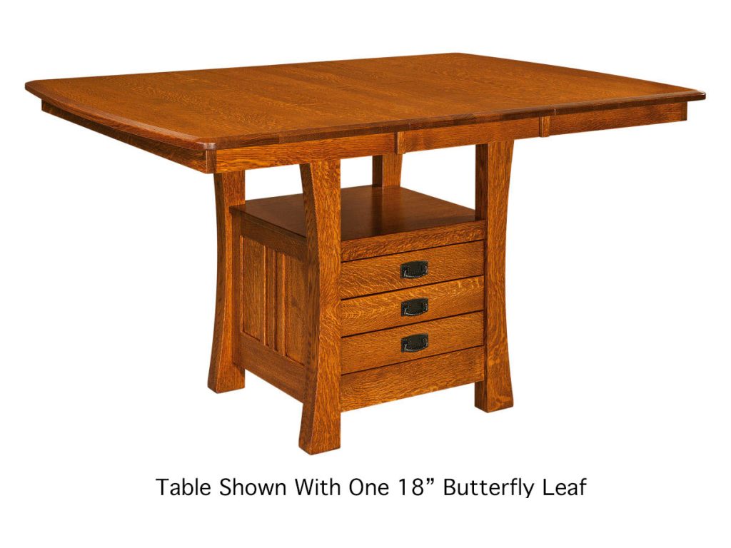 Arts & Crafts Cabinet Table, alternate view