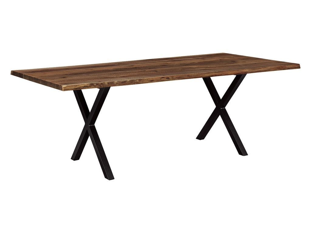 Live Edge Table with Xavier Base Table Base