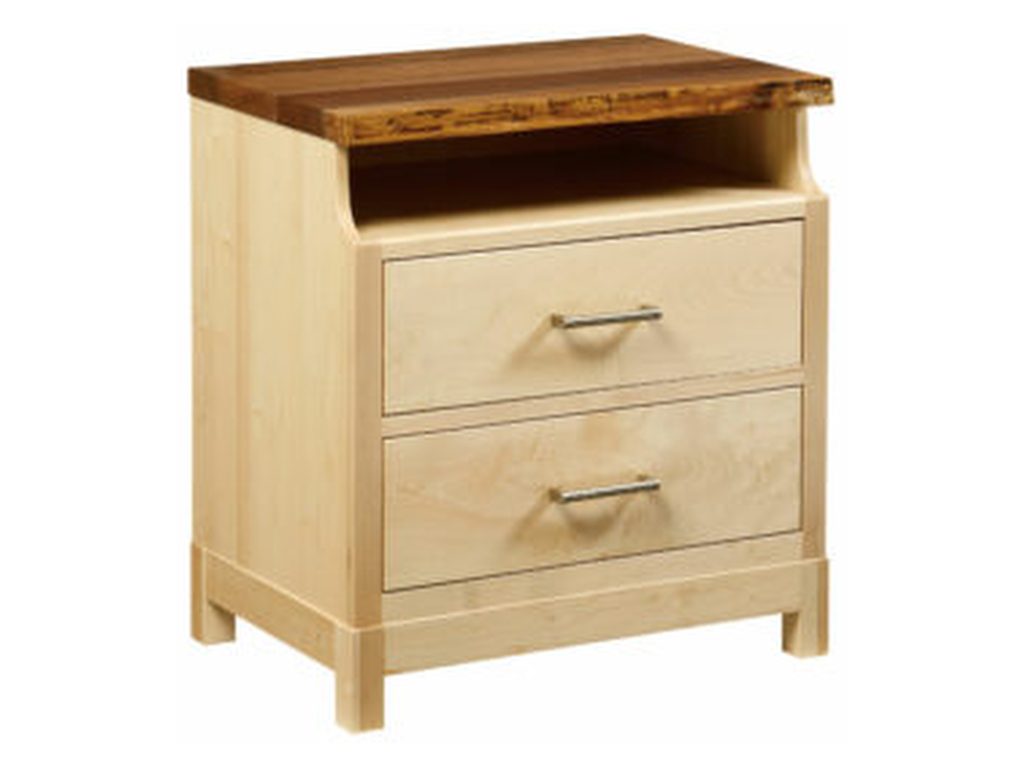Amish Furniture of NE Westmere 2 Drawer Nightstand