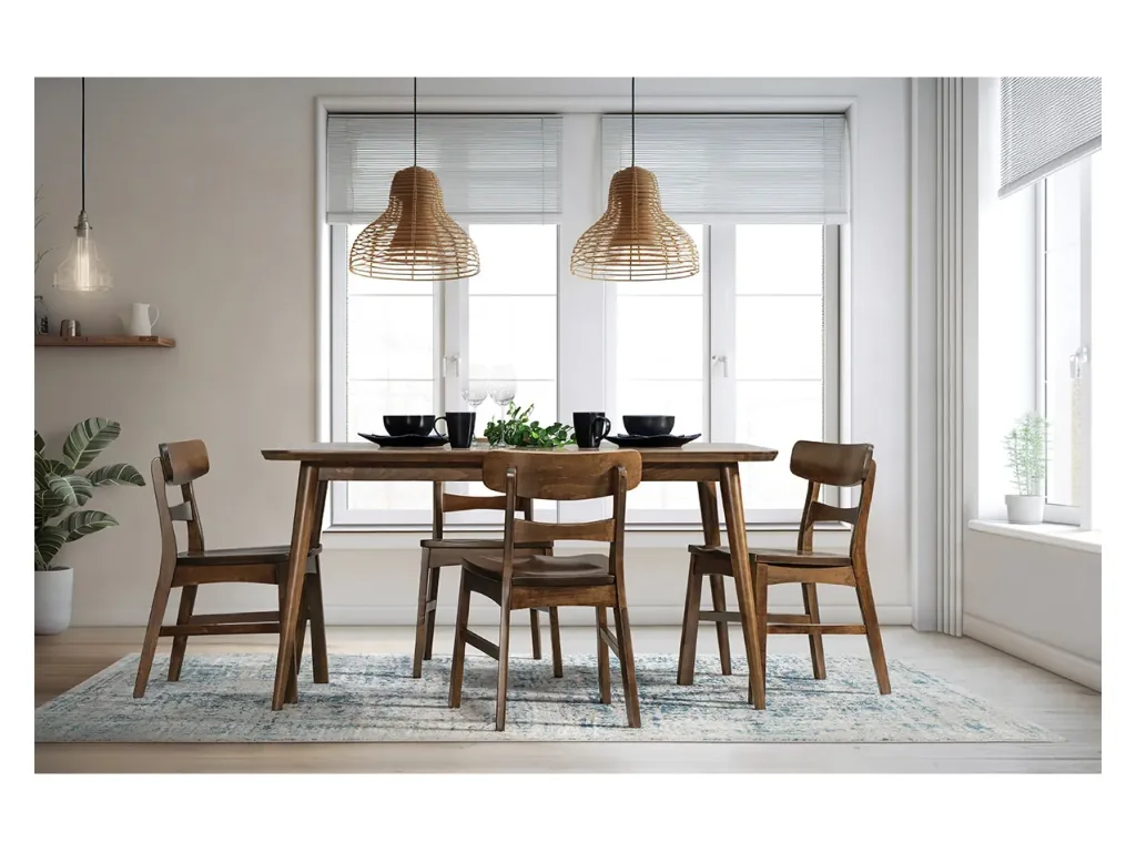 Amish Furniture of NE Bennington Leg Table, alternate view