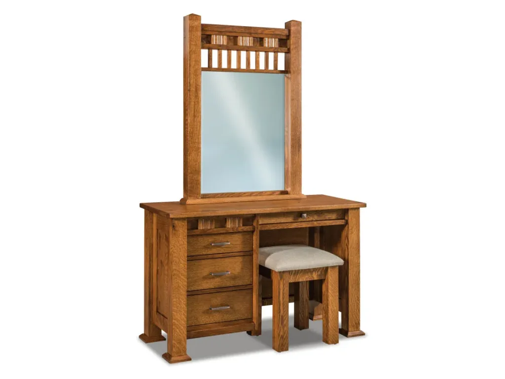 Amish Furniture of NE Sequoyah Vanity Dresser Bench