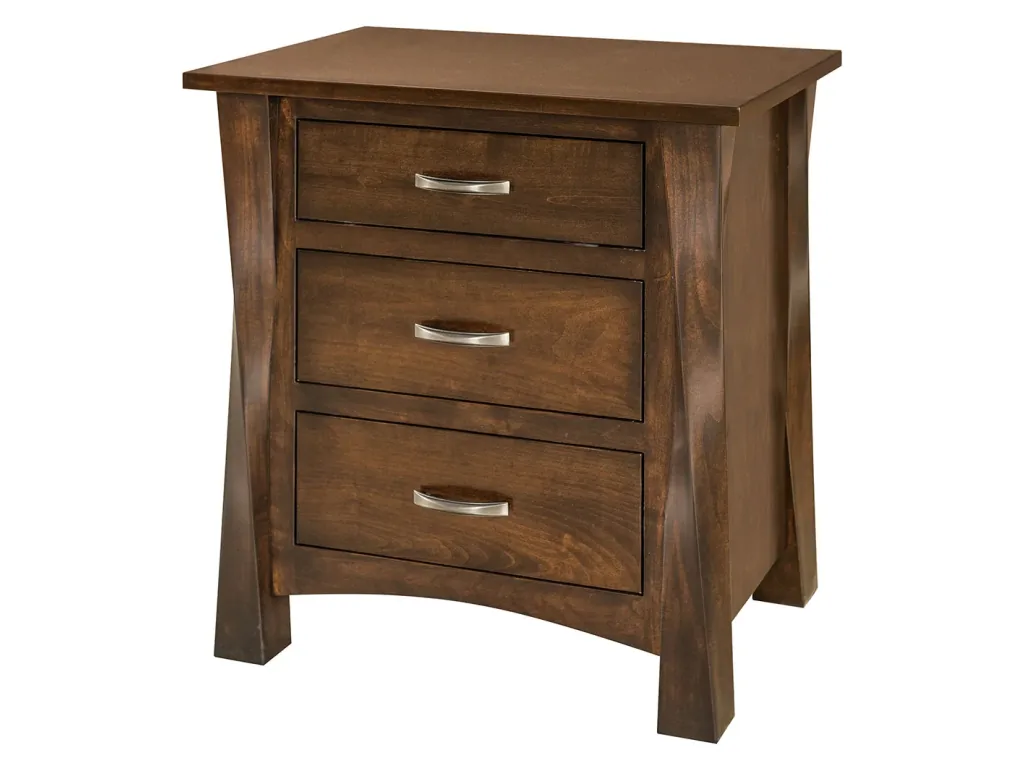 Lexington 3 Drawer Nightstand
