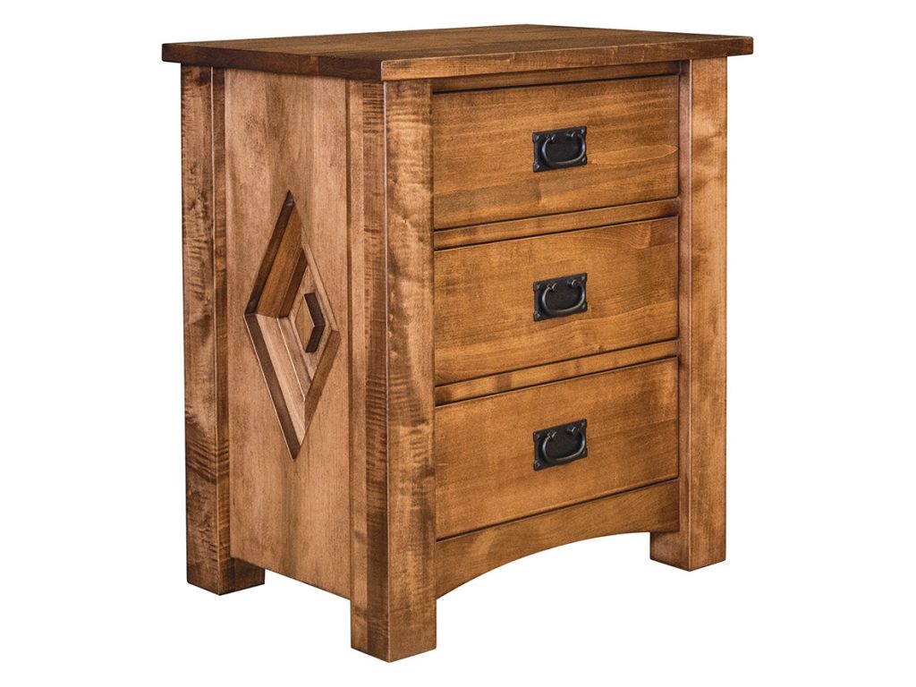 Amish Furniture of NE Grand Mesa 3 Drawer Nightstand