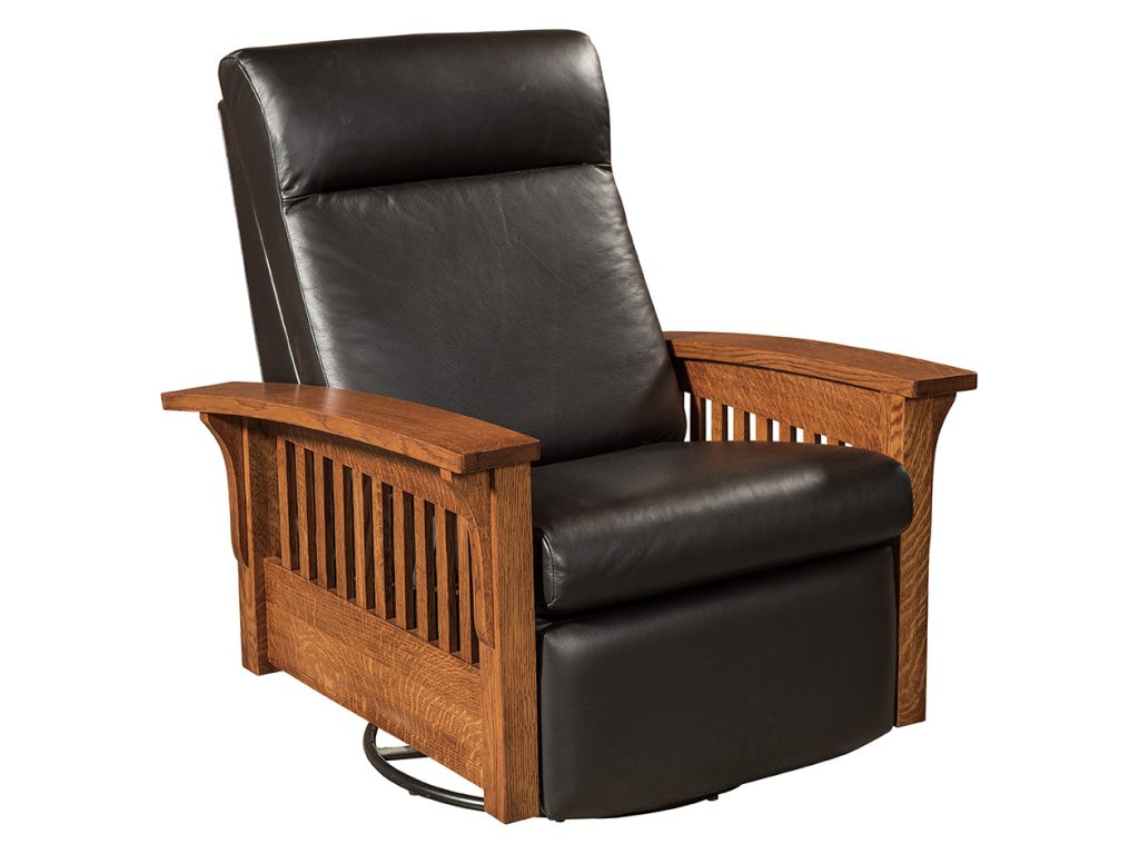 Amish Furniture of NE Hoosier Gilder Recliner Swivel Swivels & Glider