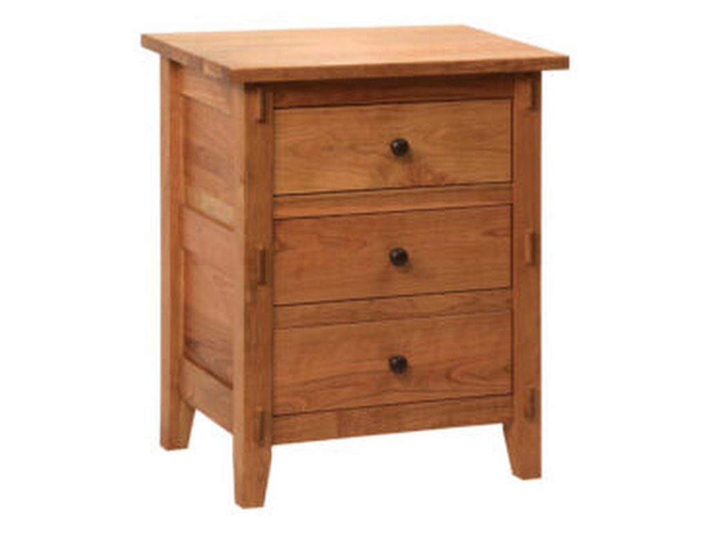Amish Furniture of NE Bungalow 3 Drawer Nightstand