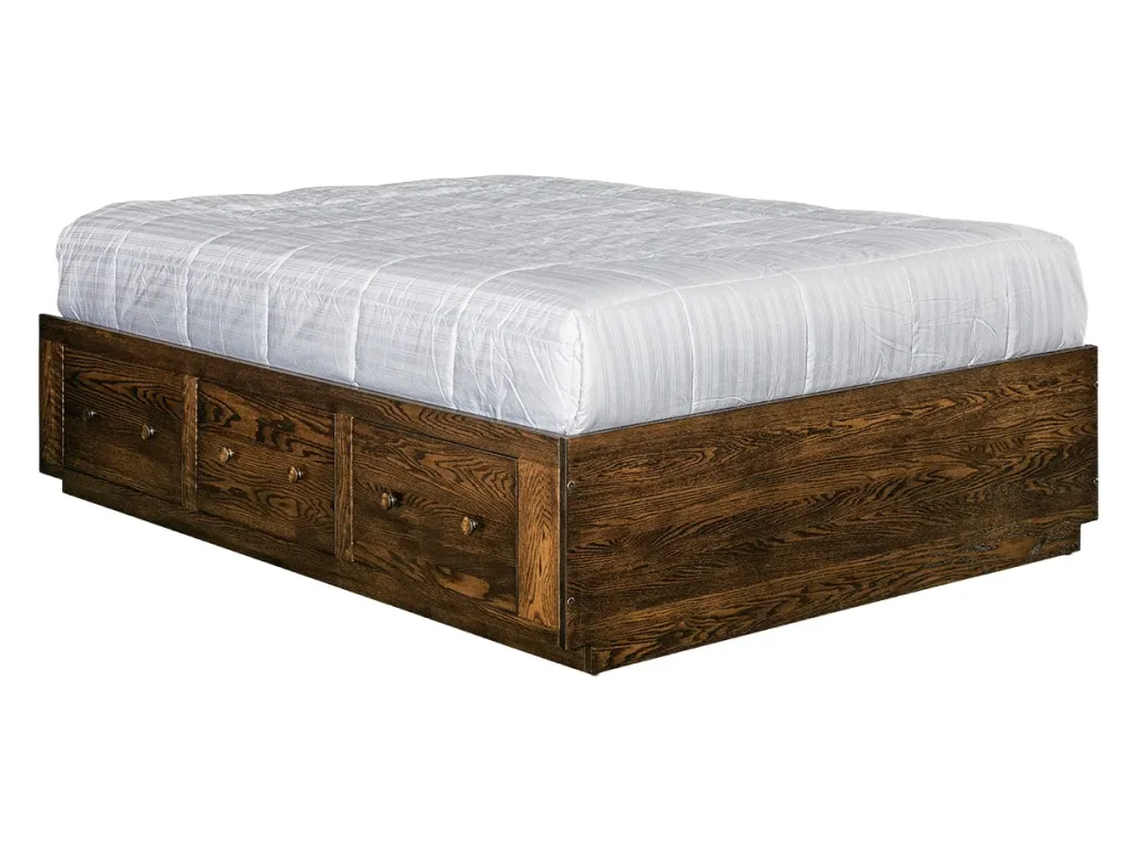 Amish Furniture of NE Platform Bed – 19¼”H Platform