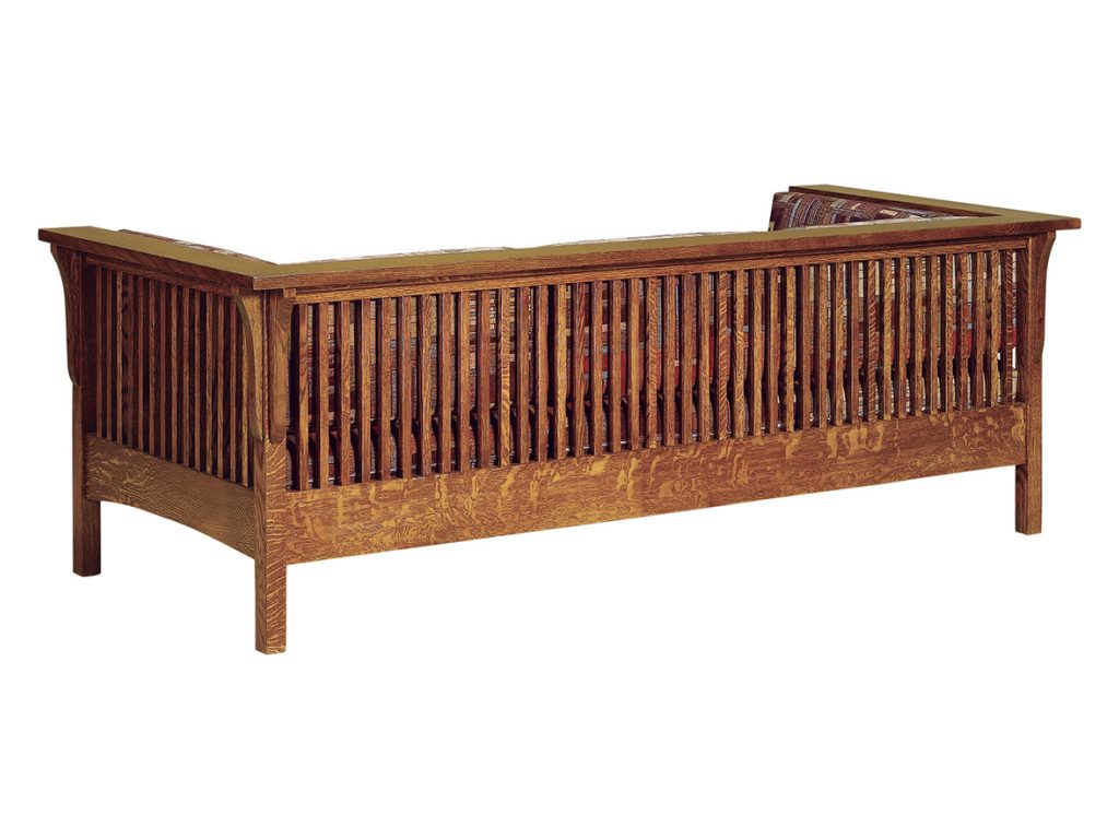 Amish Furniture of NE Cubic Slat Sofa, alternate view