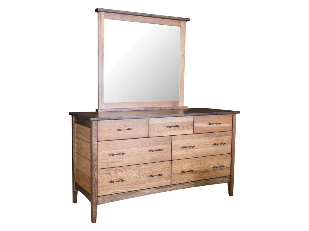 Phoenix 7 Drawer Dresser Mirror