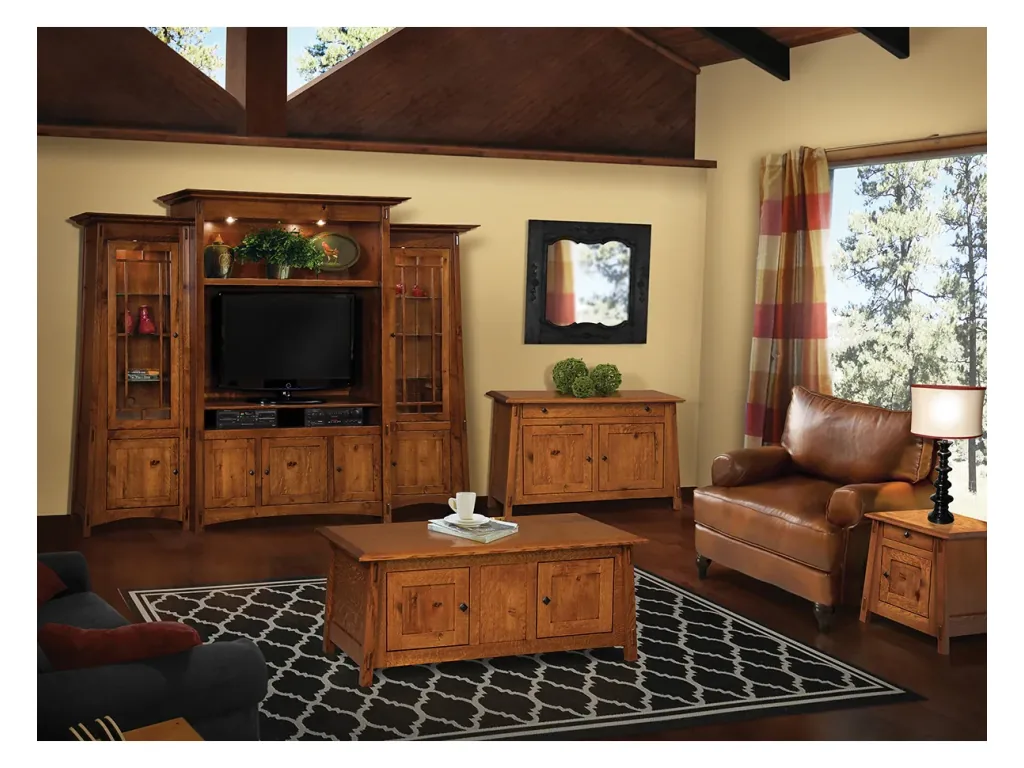 Amish Furniture of NE Colbran Enclosed Lift Top Coffee Table, alternate view