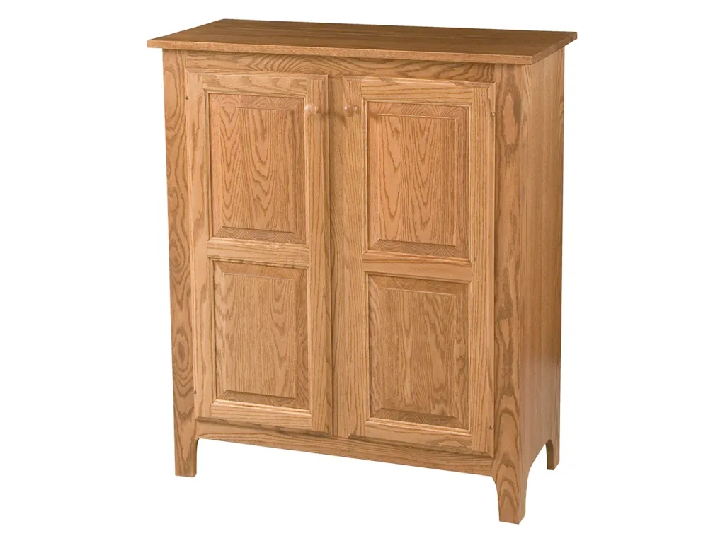 Amish Furniture of NE Classic Raised Panel Pie Safe Jelly Cabinet