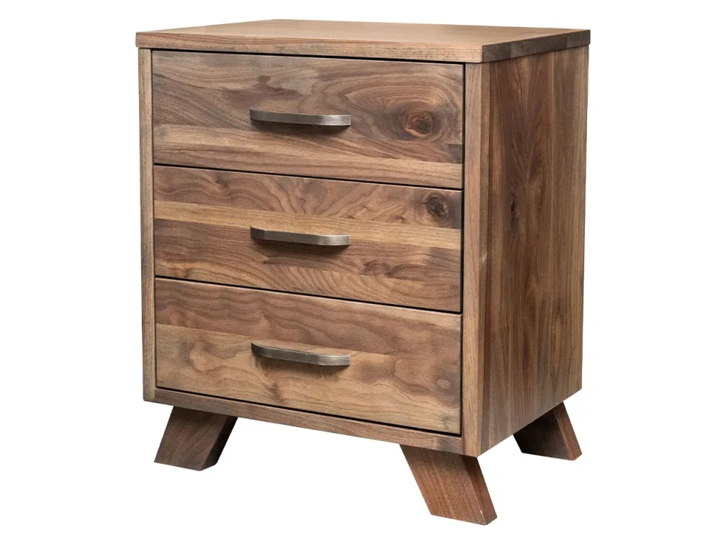 Amish Furniture of NE Dakota 3 Drawer Nightstand