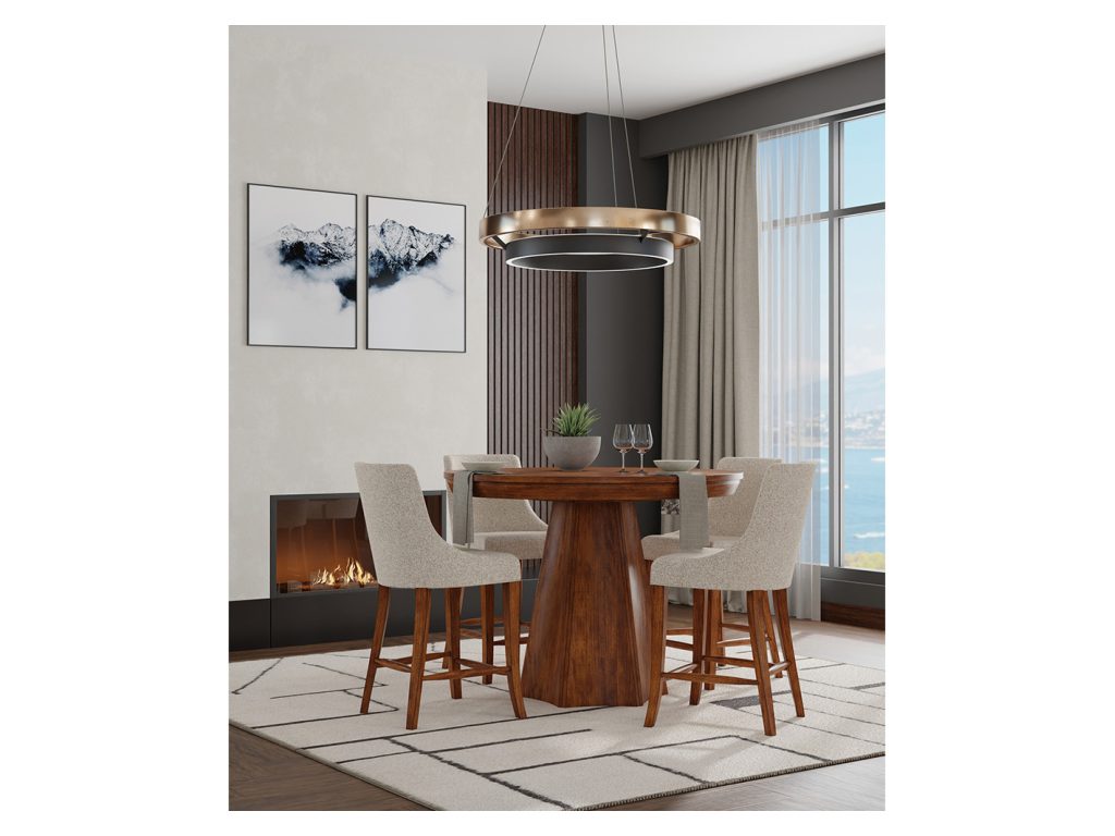Amish Furniture of NE Brogan Pub Table, alternate view