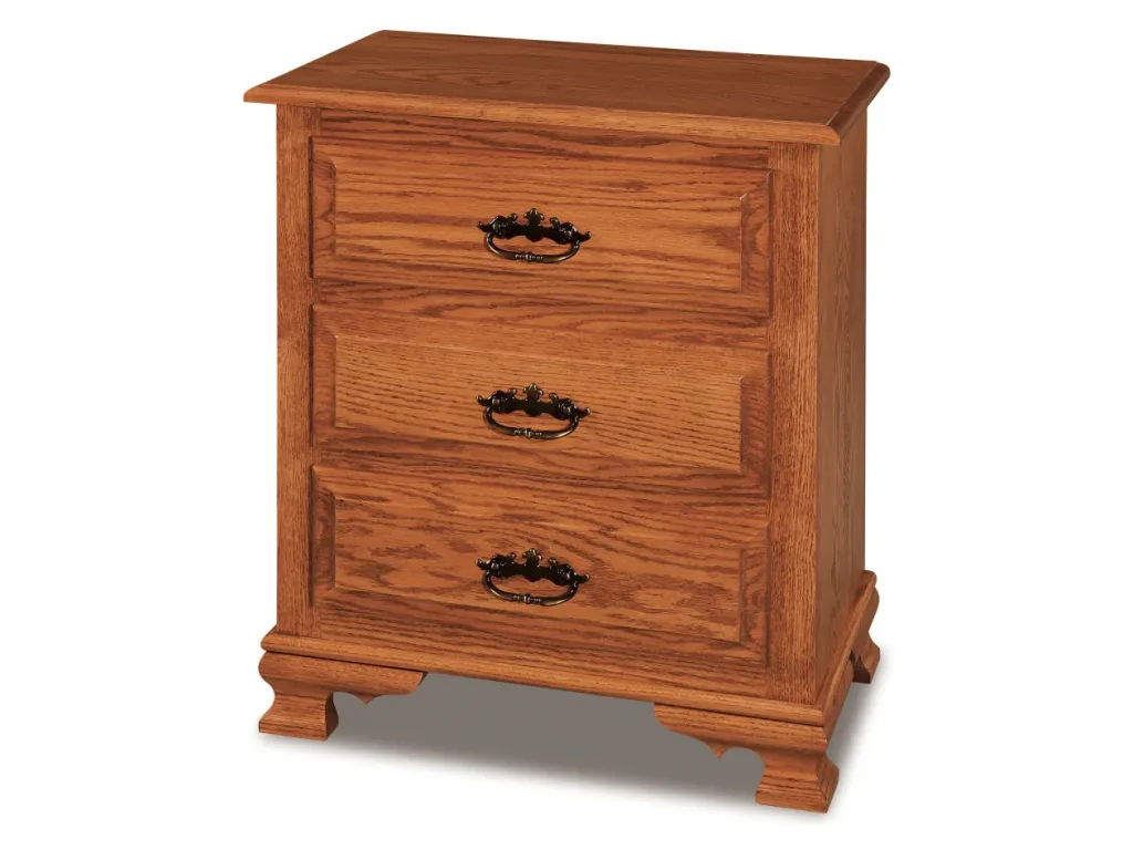 Amish Furniture of NE Heritage 3 Drawer Nightstand