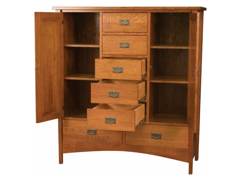 Amish Furniture of NE Arts & Crafts His & Hers Chest, alternate view