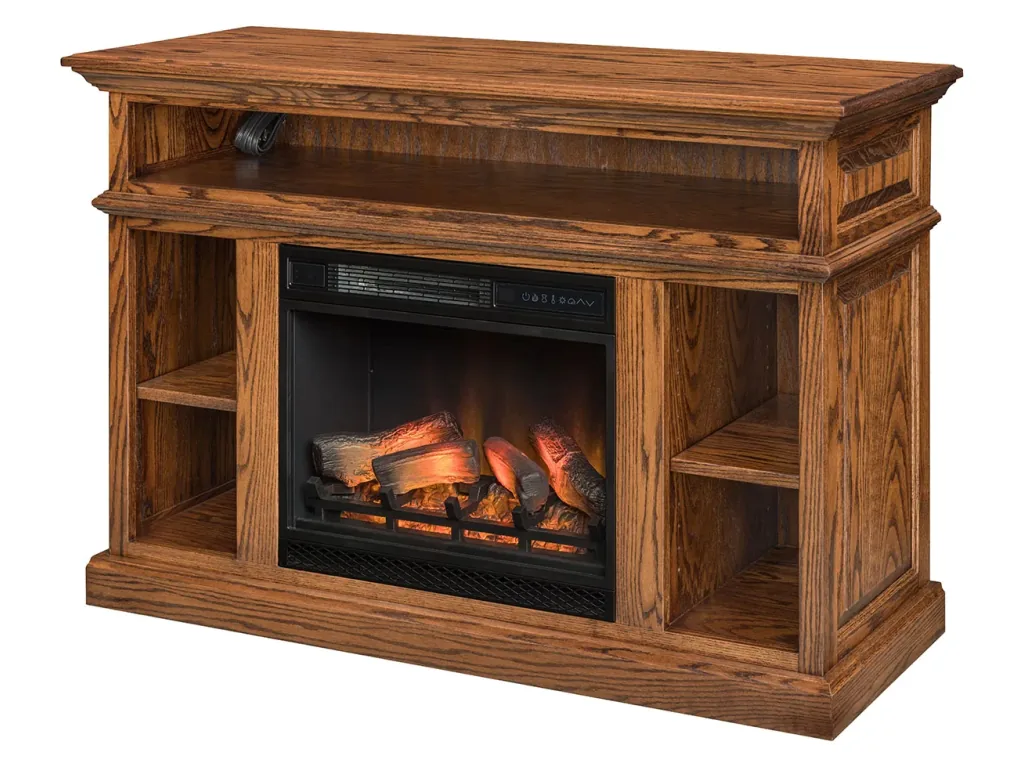 Amish Furniture of NE DN Fireplace Entertainment Center – 52″W