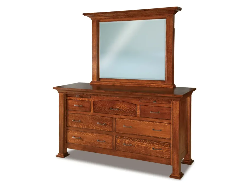 Empire 7 Drawer Dresser With Jewelry Drawer Mirror Dresser Mirror