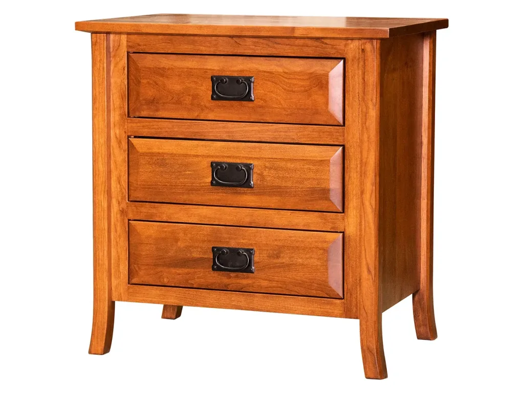 Amish Furniture of NE Jaxon 3 Drawer Nightstand