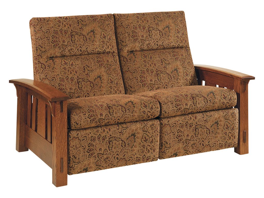 Amish Furniture of NE McCoy Wall Hugger Loveseat Recliner