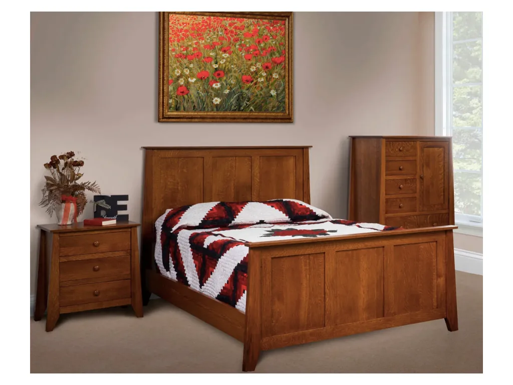 Amish Furniture of NE Berwick Combo Platform Bed, alternate view