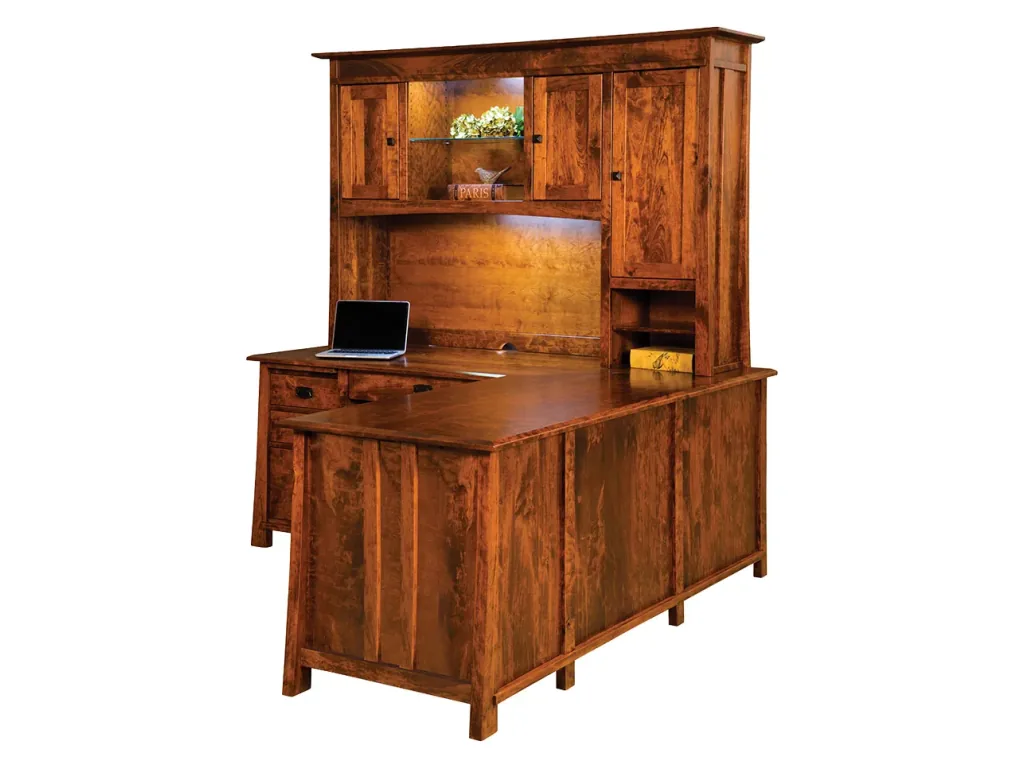 Amish Furniture of NE Grant L Desk And Hutch, alternate view