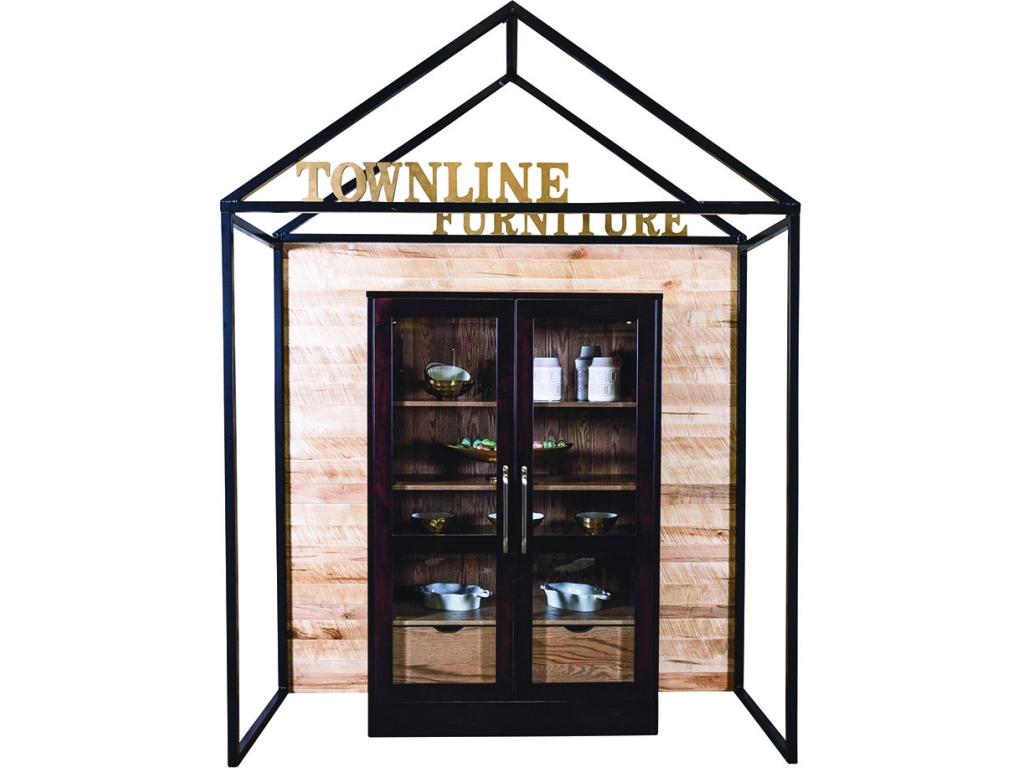 Townline Whitney Display Hutch Cabinet, alternate view 1