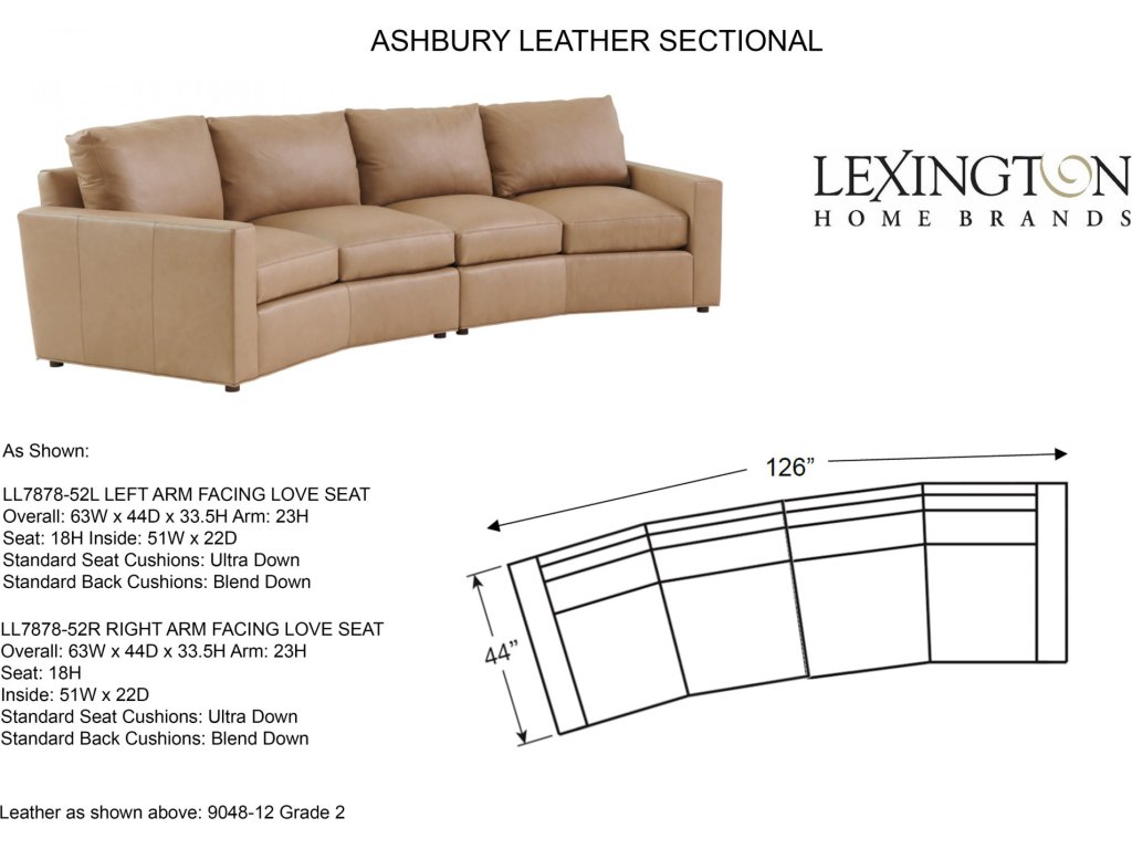 Ashbury Leather Sectional - image 3