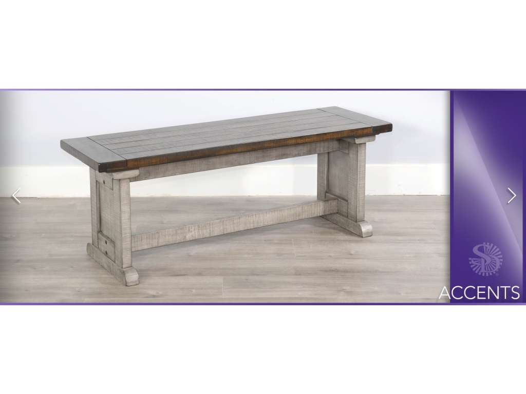 Side Bench, Wood Seat - image 2