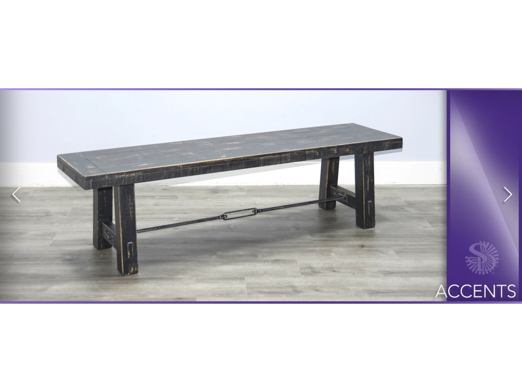 Side Bench, Wood Seat - image 4