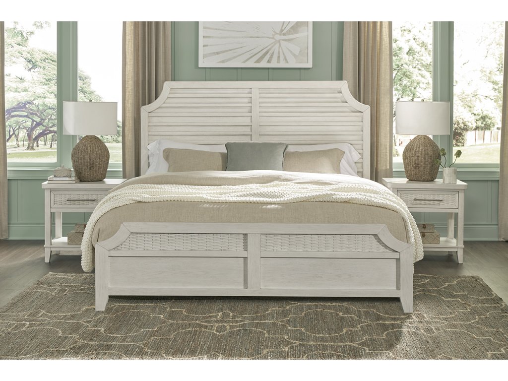 4110 Bungalow Panel Bedroom Collection- 3 Pcs Bedroom Set- Queen Bed, Dresser, Mirror - image 1