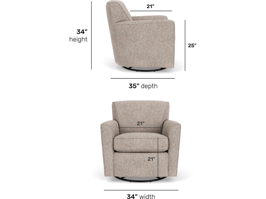Kingman Fabric Swivel Glider - image 3