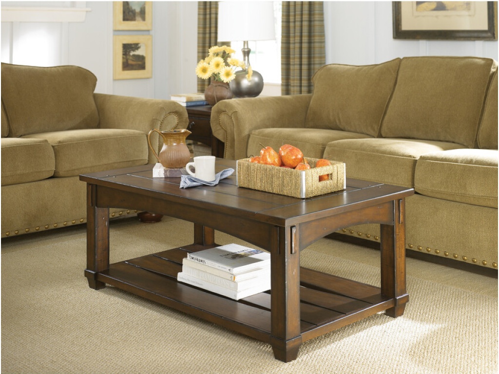Rectangular Lift-Top Cocktail Table - image 1