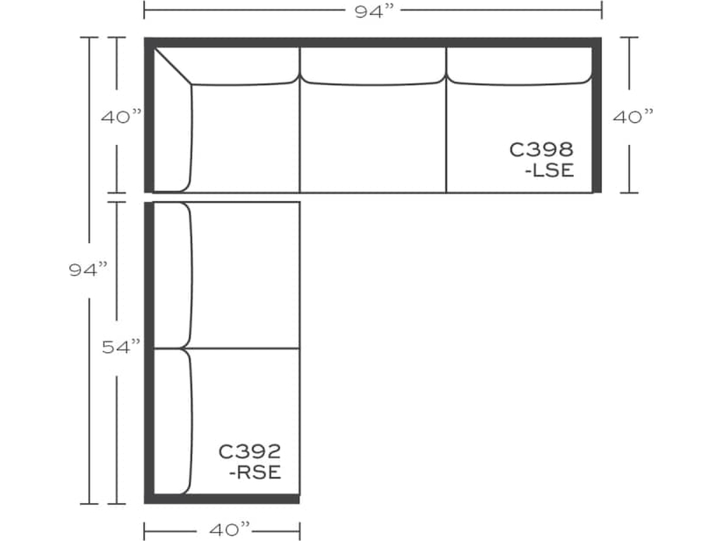 Rowe Masquerade Sectional, alternate view 5