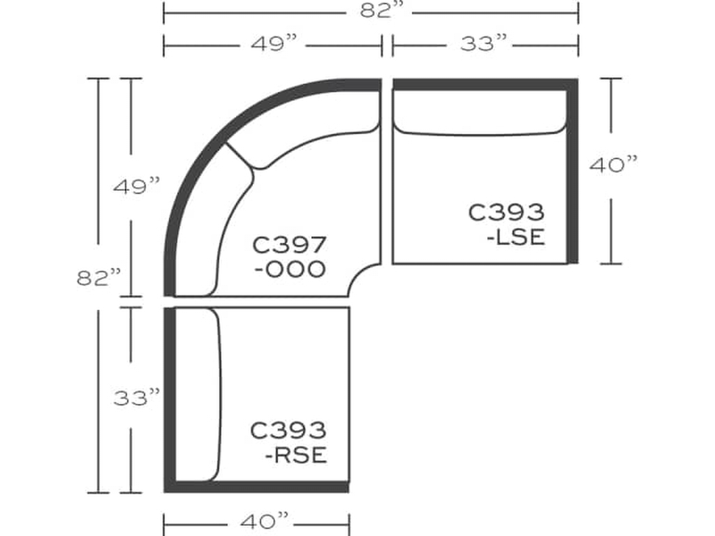Rowe Masquerade Sectional, alternate view 11