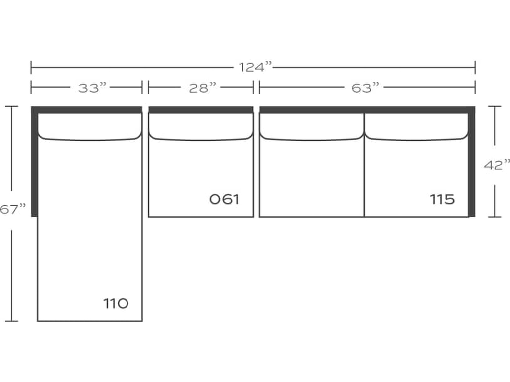 Rowe Alden Sectional, alternate view 17
