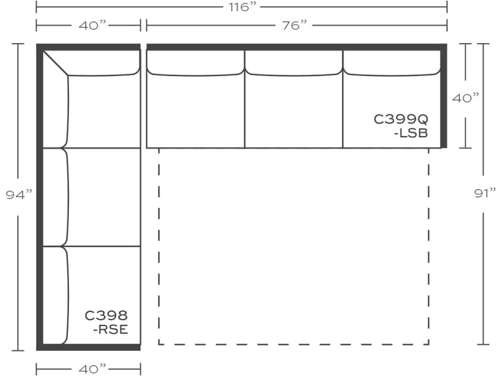 Rowe Masquerade Sectional, alternate view 15