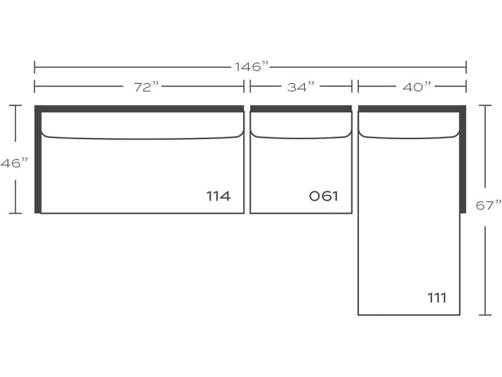 Rowe Bristol Sectional, alternate view 29