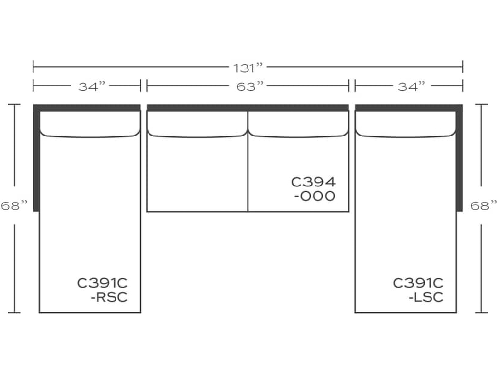 Rowe Masquerade Sectional, alternate view 18