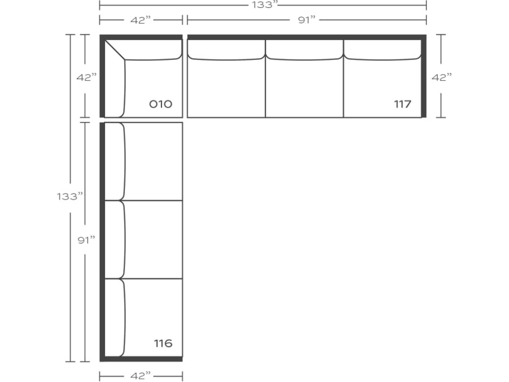 Rowe Alden Sectional, alternate view 23