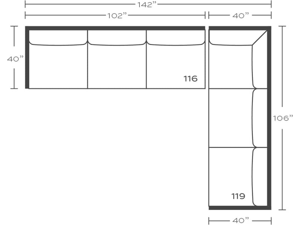 Rowe Lilah Slipcover Sectional, alternate view 38
