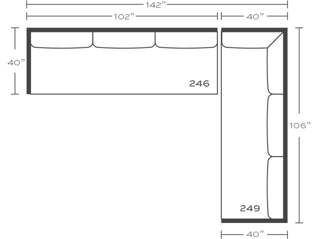 Rowe Lilah Slipcover Sectional, alternate view 39