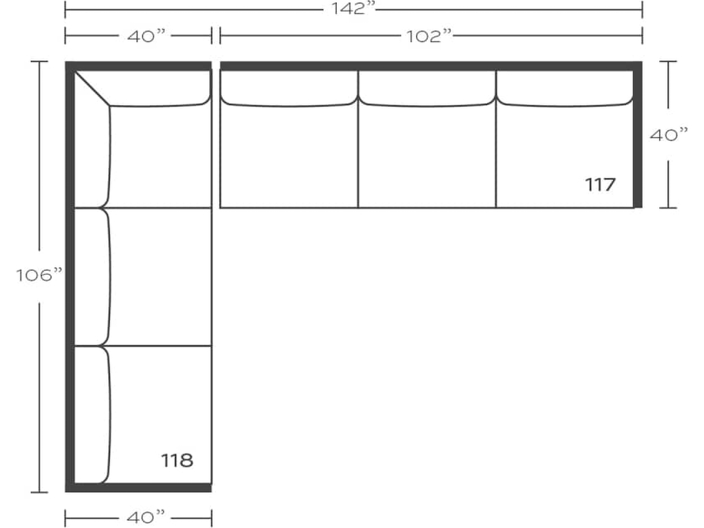 Rowe Lilah Slipcover Sectional, alternate view 40