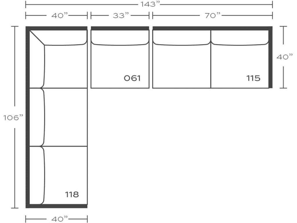 Rowe Lilah Slipcover Sectional, alternate view 43